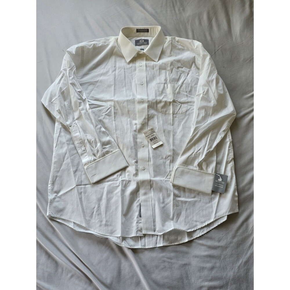 STAFFORD EXECUTIVE Button Down Shirt Men's long sleeve collared 17(1/2) 34Slv